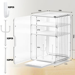 XANGNIER organizer with removable dividers keeps bottles, nipples, and brushes neatly arranged