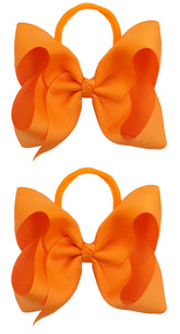 Xansema baby headbands with a 6-inch orange bow for comfortable all-day wear.
