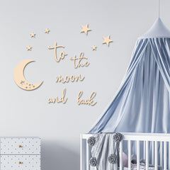 Xedatric wooden wall art set to create a cozy, dreamy nursery atmosphere