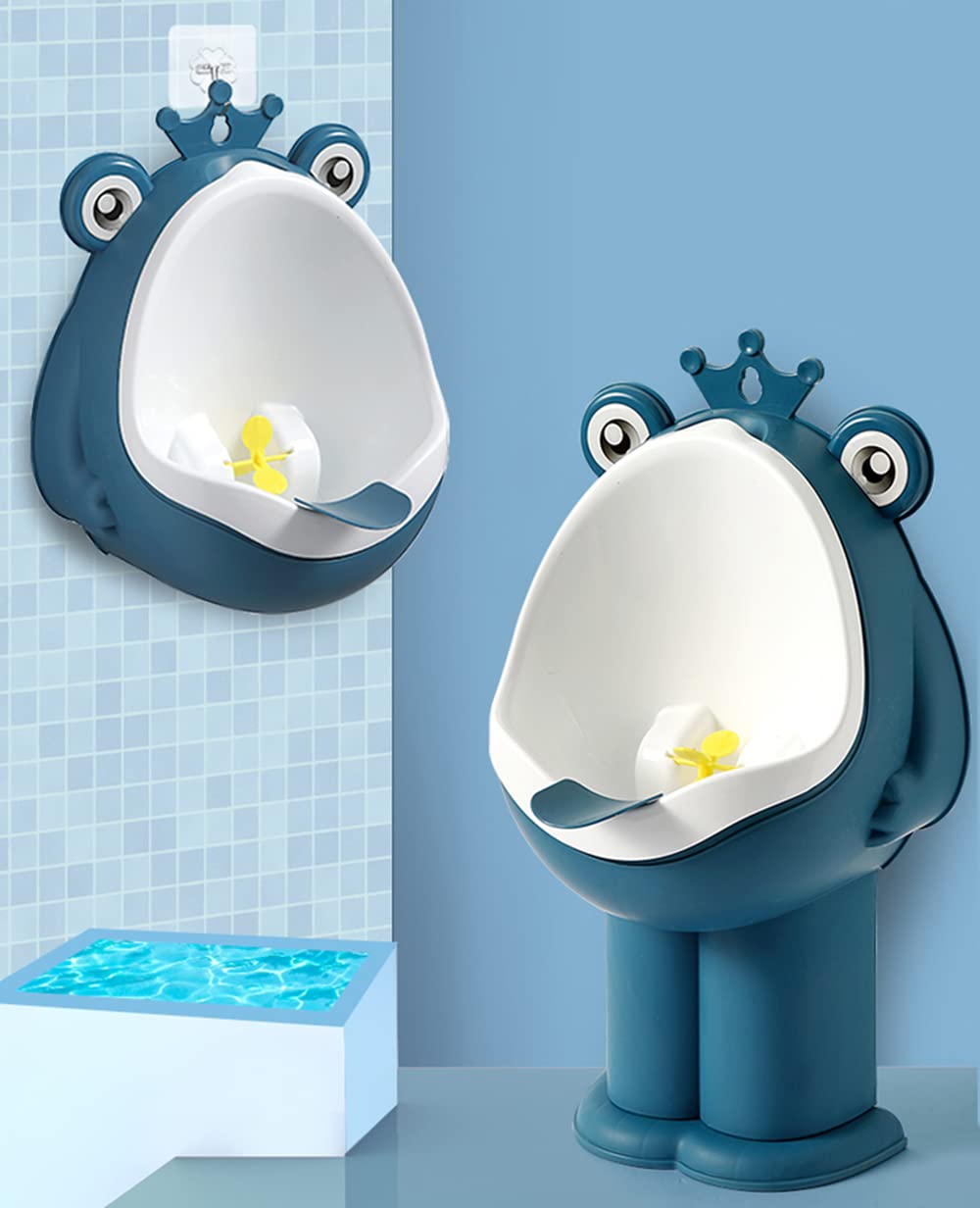 Xeehwb Frog Urinal wall-mount, space-saving potty training solution for toddlers.