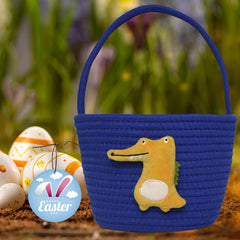 XENTUMI Easter basket with decorative card for a personalized touch.