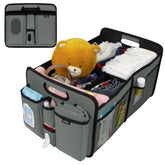 XEVAR baby diaper caddy front view shows spacious compartments for quick changes