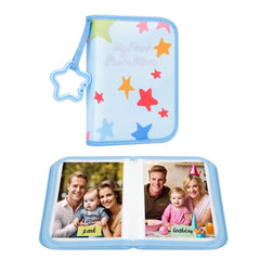Xfveiwoo Baby First Photo Album cover in soft fabric for gentle handling.