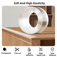 XHWUDI 1.2in x 16.4ft edge protector along cabinet edge.