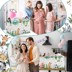 XHWZOF Jungle Baby Basket safari decor brightens a nursery.