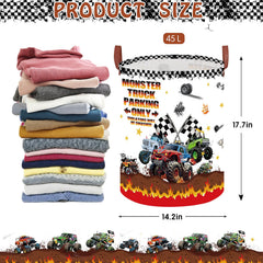 XHWZOF Monster Trucks basket open top showing 45L capacity for toys.