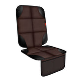 XHYANG car seat protector front view shows durable padding and a non-slip surface for clean upholstery.