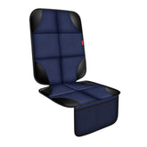 XHYANG car seat protector top view in blue highlighting padding and upholstery protection