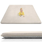 Xiaoxinluck baby play mat ultra-soft coral velvet surface ideal for gentle tummy time