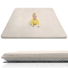 Xiaoxinluck baby play mat ultra-soft coral velvet surface ideal for gentle tummy time