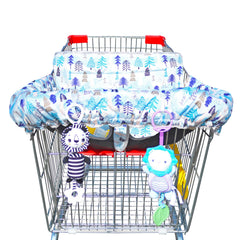 XiOiOiX 2-in-1 blue cart cover with universal fit for safe shopping.