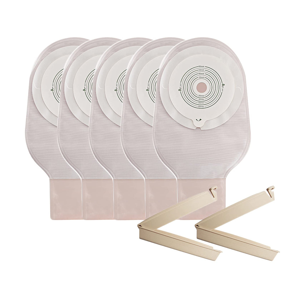 XIMYWRD one piece colostomy bags 10-pack for daily ostomy care on the go