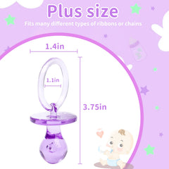 XINHUIDALSQ acrylic pacifier close-up with smooth odor-free finish
