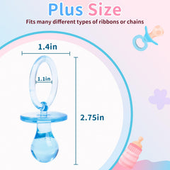 Close-up of smooth finish acrylic pacifiers from XINHUIDALSQ for table decor