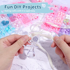 XINHUIDALSQ blue pacifier with ring bottom great for ribbon crafts.