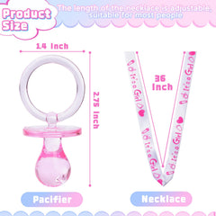 XINHUIDALSQ pacifier necklace ribbon-detail close-up shows soft cotton ribbon