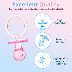 Ring at the base of XINHUIDALSQ pacifiers enables easy craft projects