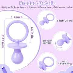 XINHUIDALSQ purple pacifier 2.75-in close-up for durable party use