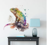 xizhenyuan watercolor chameleon wall stickers brighten nursery rooms.