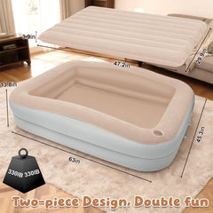 XLYLKS travel bed with electric pump for quick setup