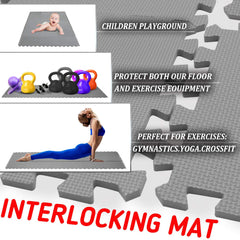 XMTMMD non-toxic foam floor mat provides a safe surface for toddlers.