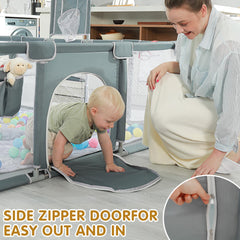 XNWQL Baby Playpen with ocean balls enhances tactile, sensory play.