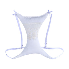 XORIA breast pillow with soft cotton offers gentle support for side sleepers.
