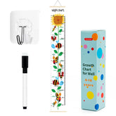 Xorinija sunflower height chart hanging on wall to track growth milestones