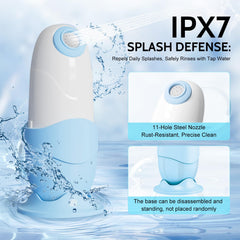 Xquyk USB-C recharge port and stainless nozzle promise durability.