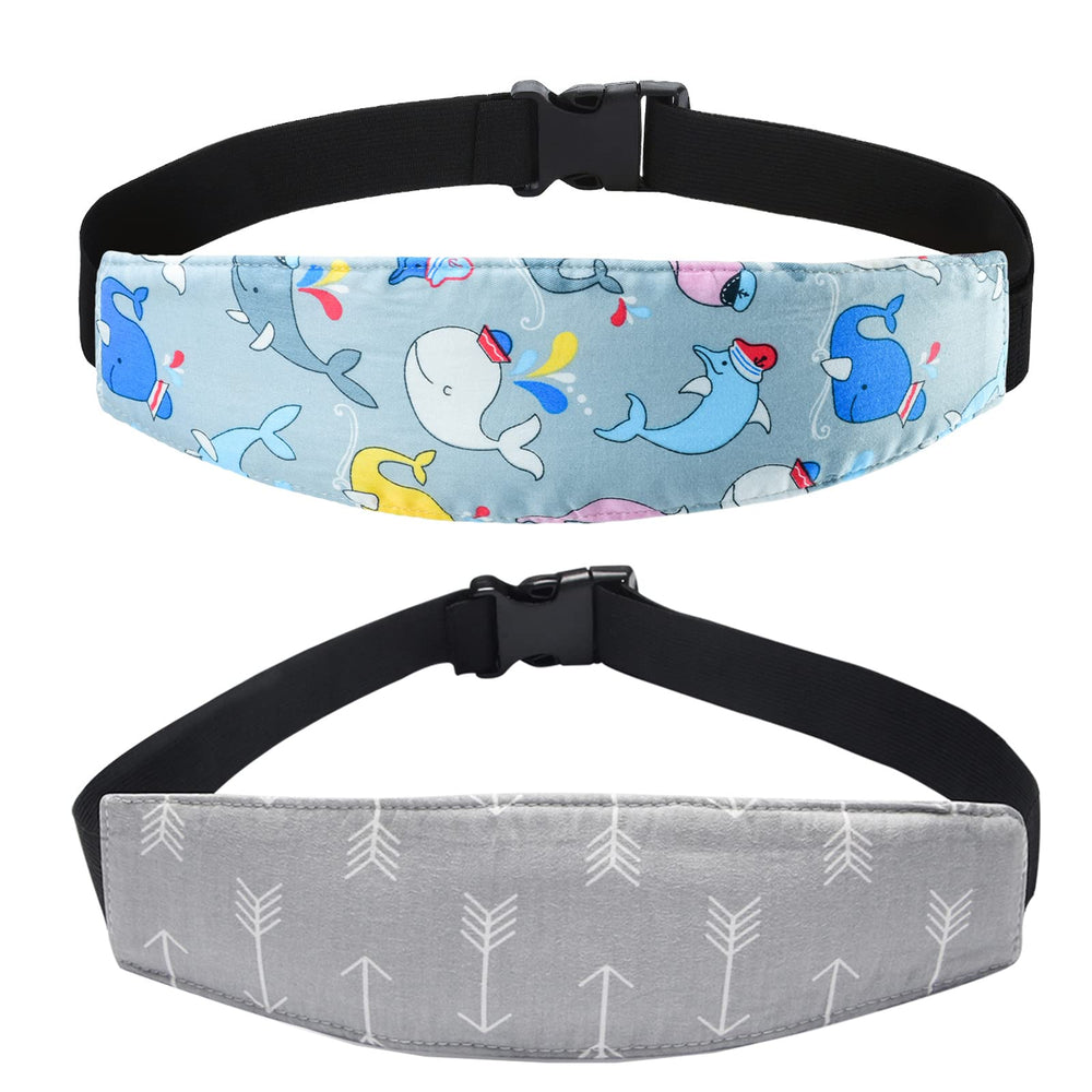 Xthuge blue owl head support for car seat provides gentle head cradle