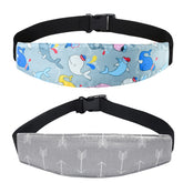 Xthuge blue owl head support for car seat provides gentle head cradle