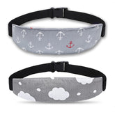 Xthuge car-seat head support with soft cotton fabric for comfy rides