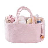 XUANGUO baby diaper caddy organizer displaying diapers and wipes within reach