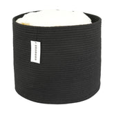 XUANGUO cotton rope basket round closeup shows soft material for gentle nursery storage