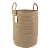 XUANGUO cotton rope laundry basket, 16D x 22H, ideal for organized laundry.