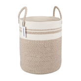 XUANGUO cotton rope laundry basket hampers tall storage for clothes.