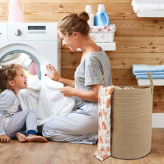 XUANGUO decorative rope storage basket that complements any room decor.