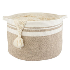 XUANGUO large cotton rope basket with blankets keeps living spaces tidy.