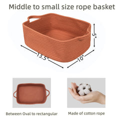 Xuanguo rust rope basket with handles ready for easy transport