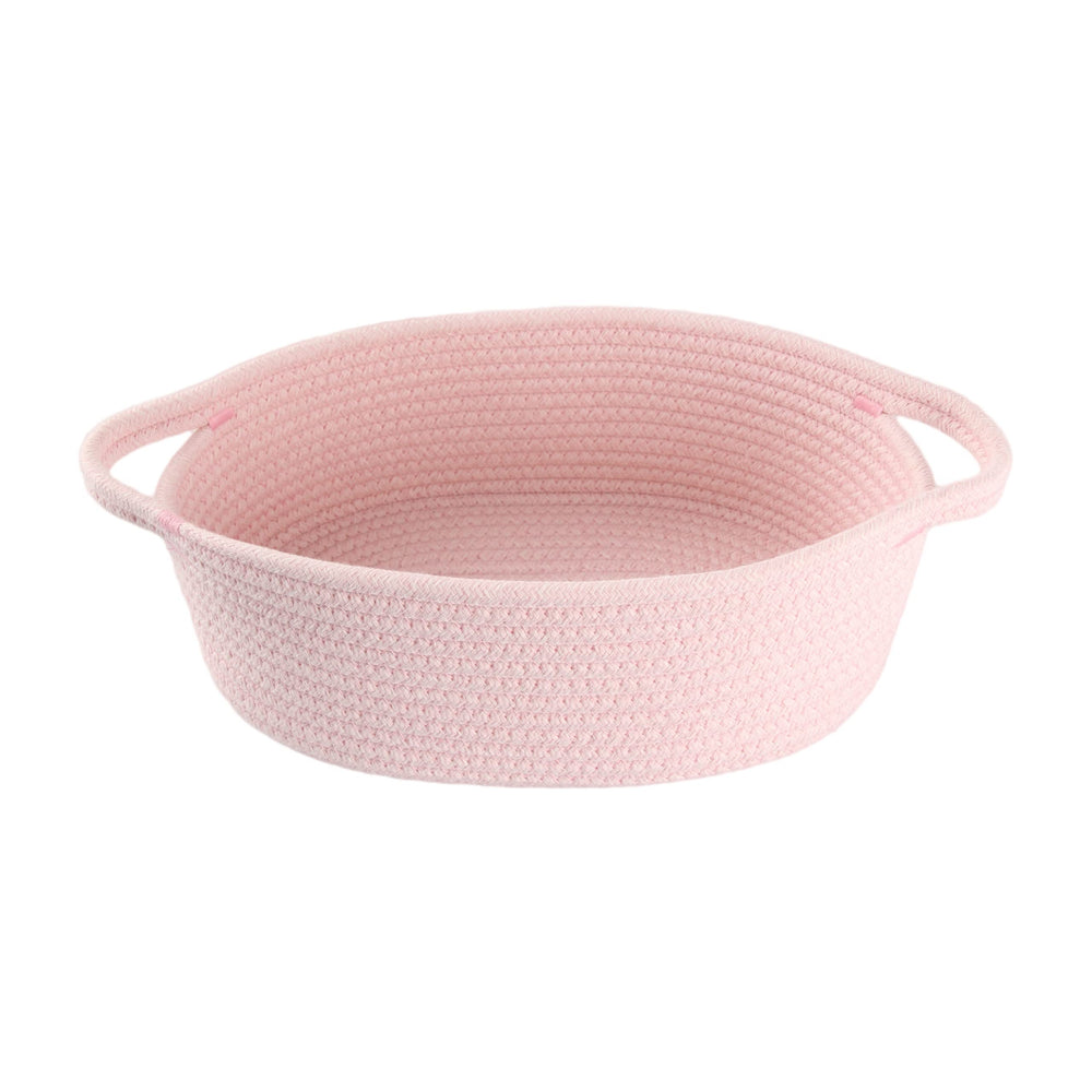 XUANGUO small woven basket with handle ideal for baby nursery storage.