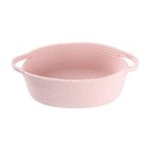 XUANGUO small woven basket with handle ideal for baby nursery storage.