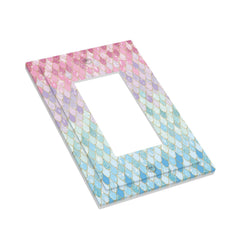 Xuejiaku Mermaid Scales faceplate adds nursery decor with whimsical blue shimmer.