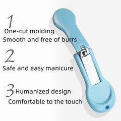 XUJINCN baby nail clippers non-slip-handle close-up for secure trimming.
