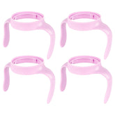 XUNICUTE baby bottle handles purple pack front view shows ergonomic grip for tiny hands.