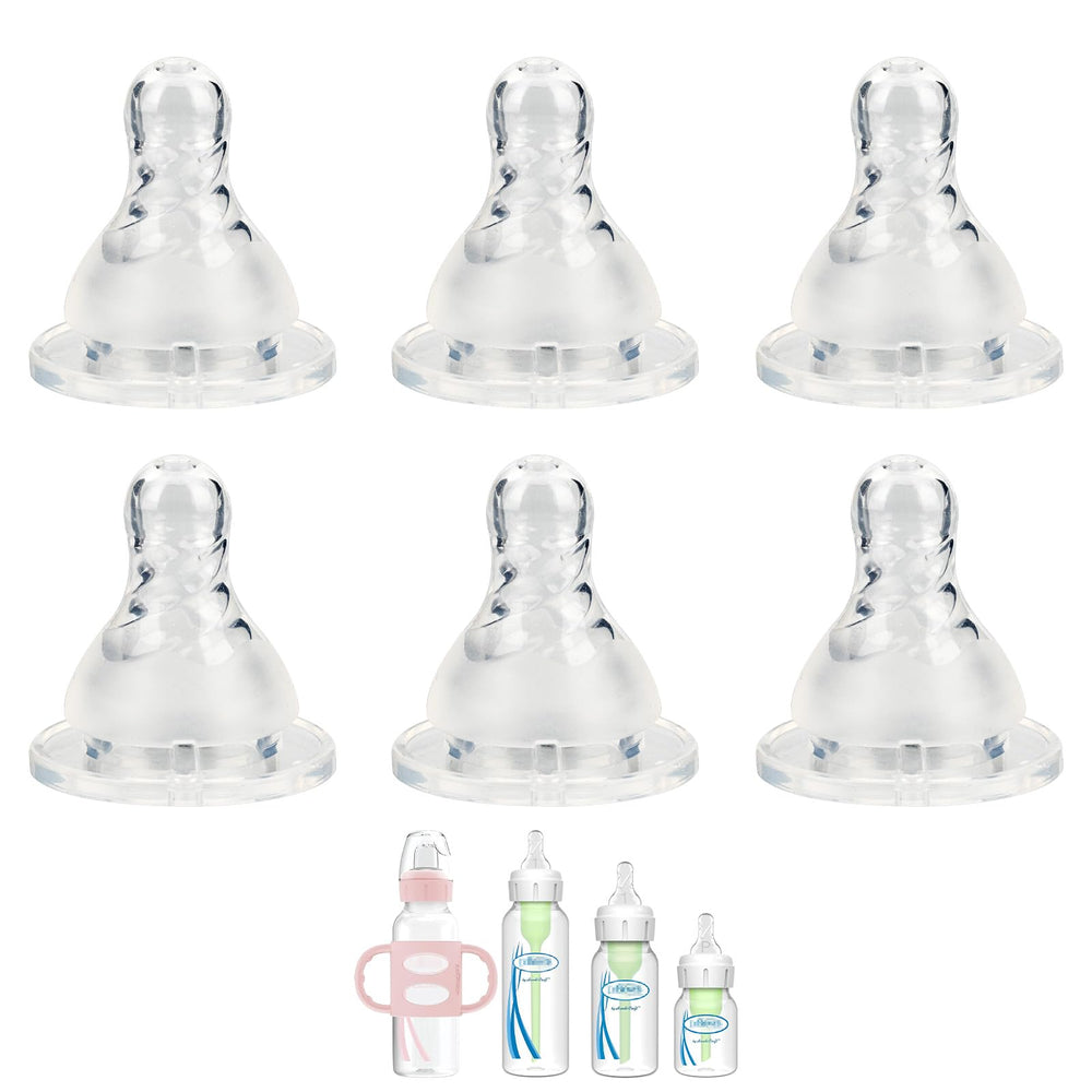 XUNICUTE fast-flow Level 3 nipple for Dr. Brown’s Natural Narrow bottles, promoting steady feeding
