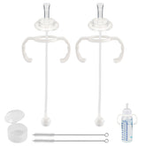 XUNICUTE straw cup kit fits Dr Brown narrow bottles for a smooth transition