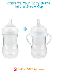 XUNICUTE weighted straw attachment supports stable flow for baby sips