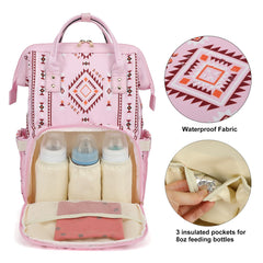 Xunteny diaper bag with stroller straps for hands-free on-the-go parenting.
