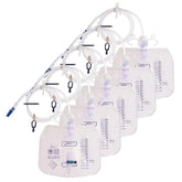 XUONFEE catheter bag assembly view showing durable construction for steady drainage
