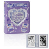 Xuweicn mini photo album 40 pockets for easy sharing of 3 inch prints